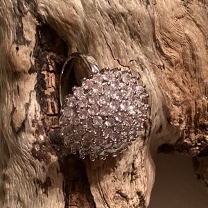 Simulated Diamond Cluster Dome Ring Size 9.25